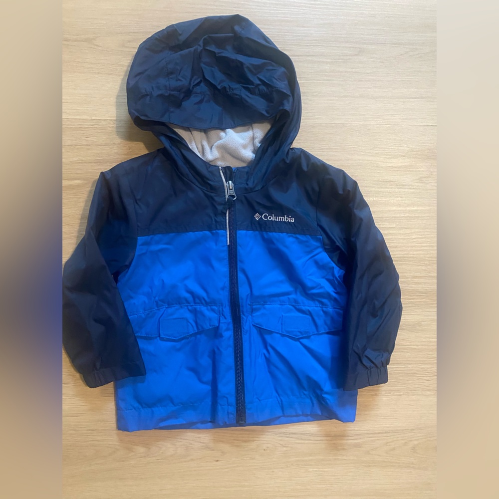 Columbia Blue and Navy Kids Hooded Jacket